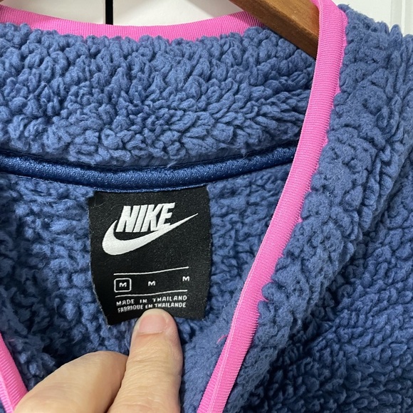 NIKE- crop Sherpa 1/4 zip - Picture 5 of 6
